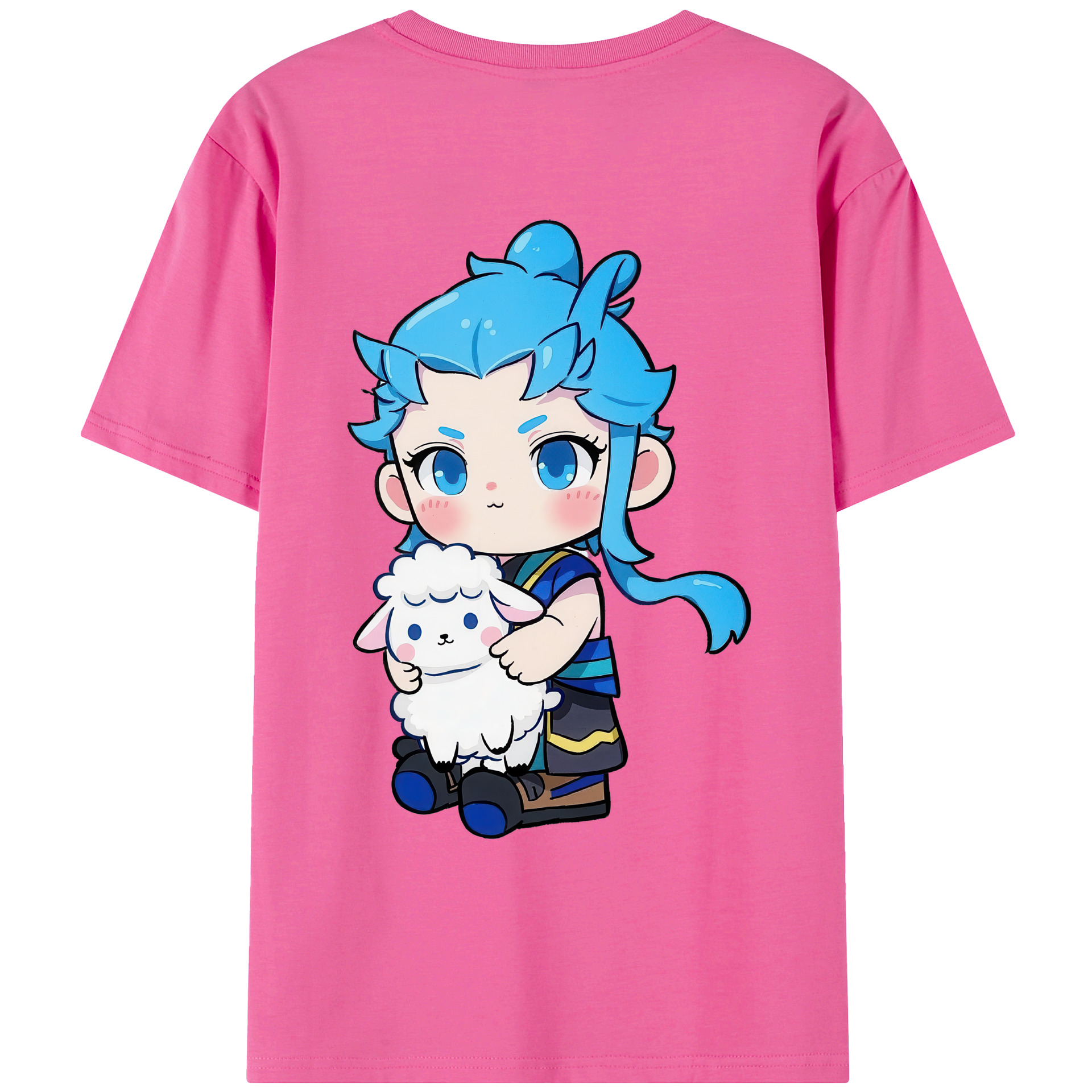 （画像用） Ne Zha 2 ナタ 魔童の大暴れ レディース半袖Tシャツ(バックプリント)